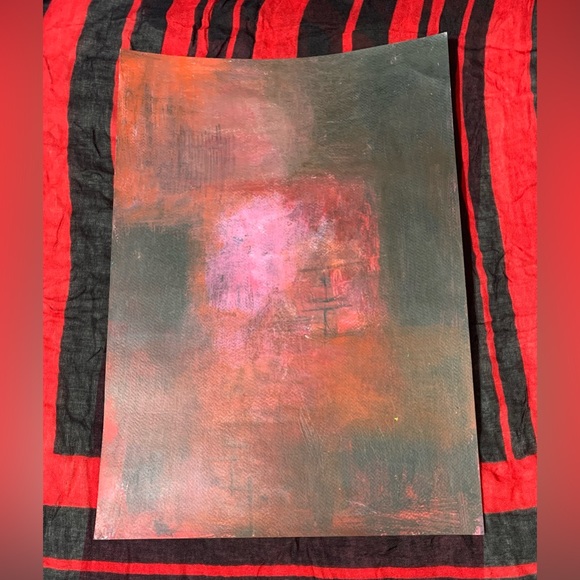 NWOT Abstract Painting Acrylic Painting Original Painting A3 size Unframed - Picture 2 of 2